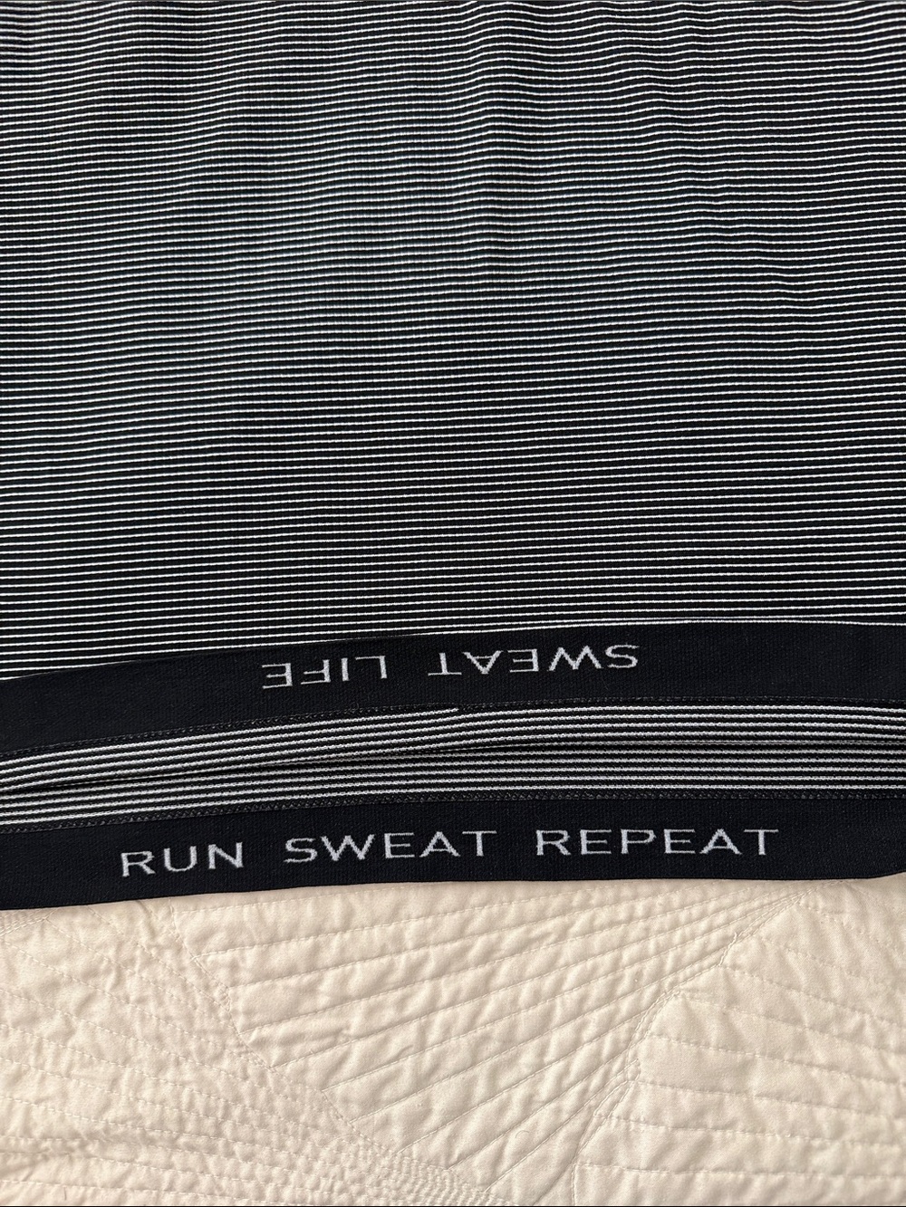 Lululemon Women’s Striped Racerback Tank Top - Black & White - Picture 4 of 7